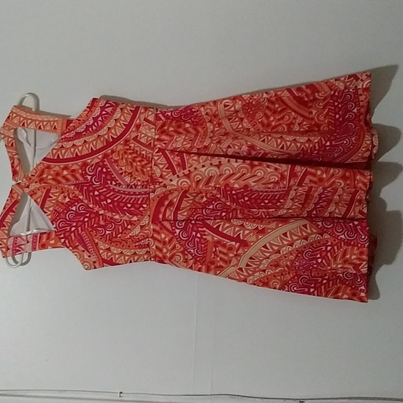 NWOT Bold Geo Print Sleeveless Dress - Picture 2 of 11